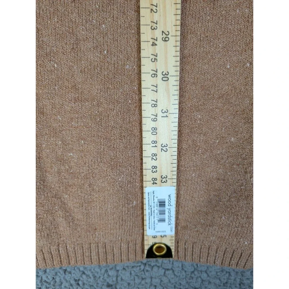 J.Jill Women's Sweater Dress Sz Small Cowl Neck Long Sleeve Stretch Camel Brown